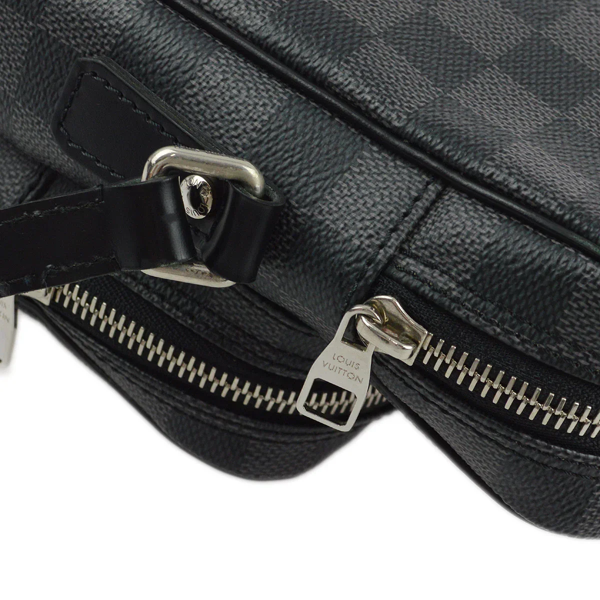 Louis Vuitton 2009 Damier Graphite Rem Shoulder Bag N41446 - Image 5