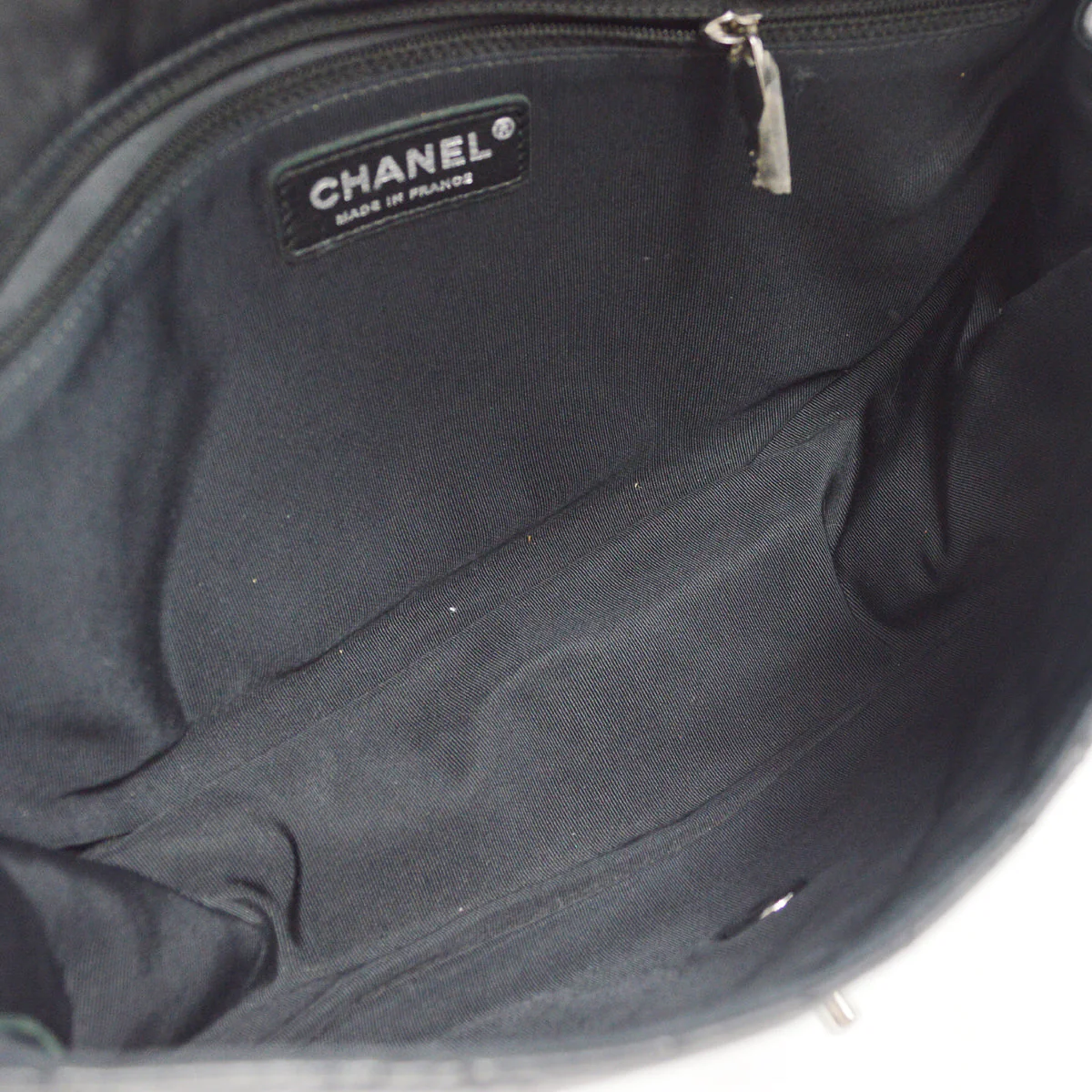 Chanel 2012-2013 Black Lambskin Large Hula Hoop Handbag - Image 4