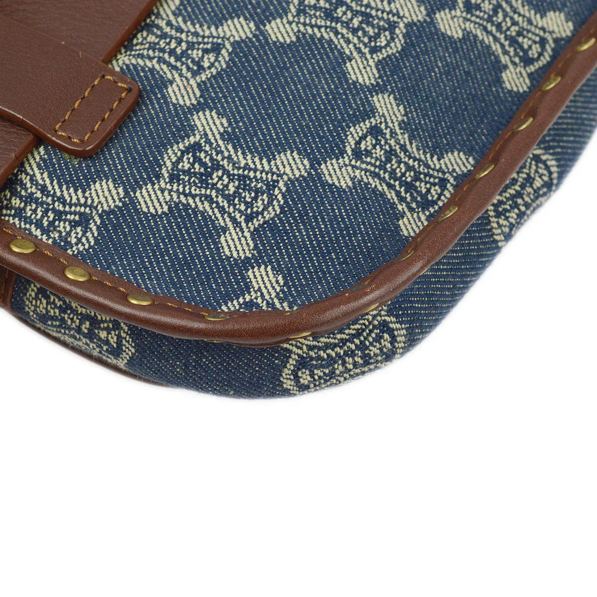 Celine Blue Denim Macadam Bum Bag Waist Pouch - Image 3