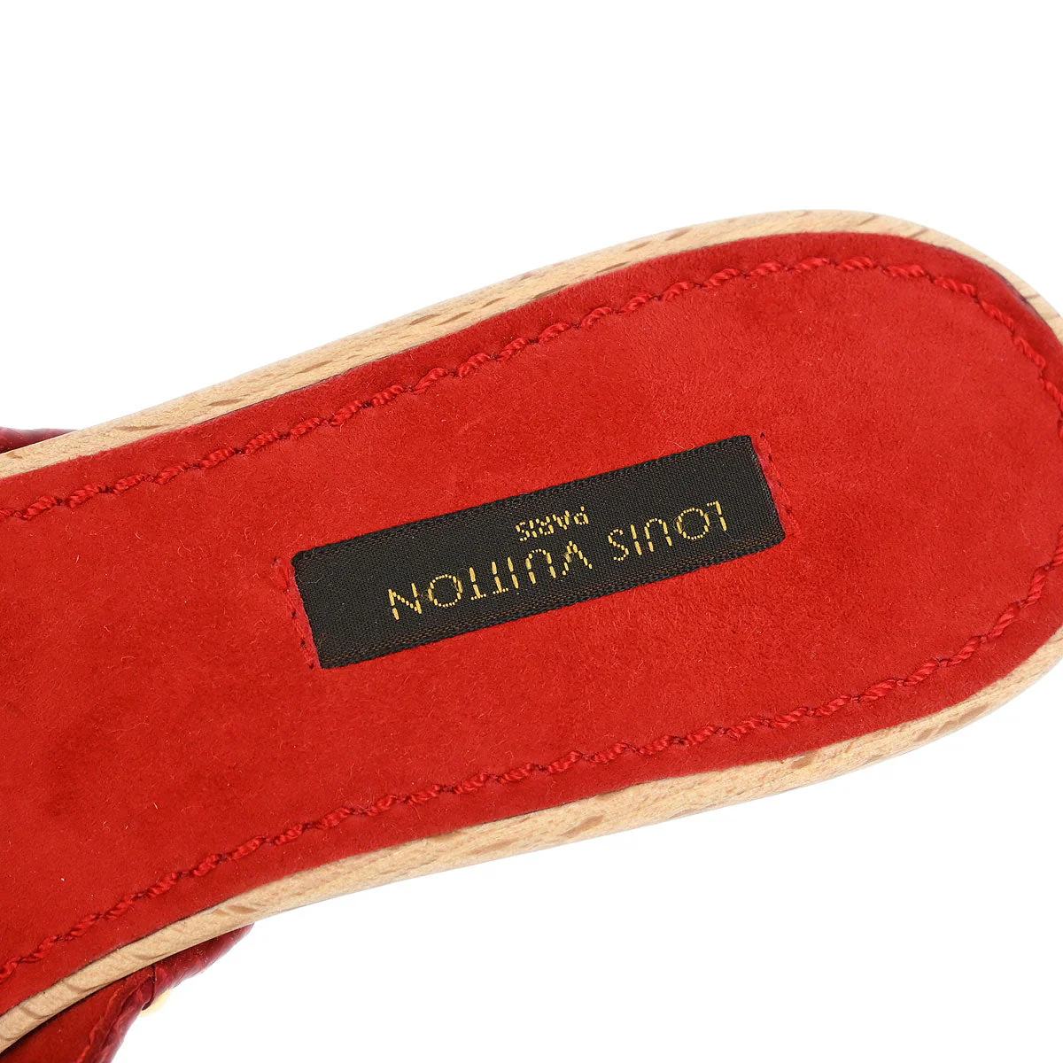 Louis Vuitton * 2005 Monogram Cherry Mule Sandals Shoes #36 - Image 6