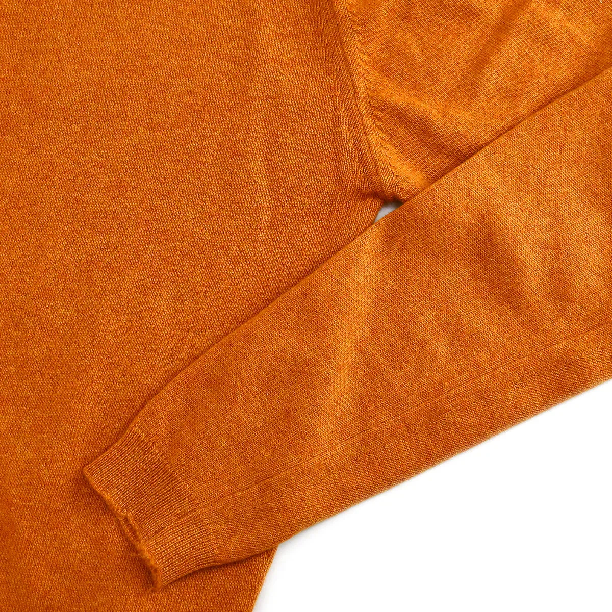 Hermes Set Cardigan Sleeveless Top Orange #Medium - Image 6