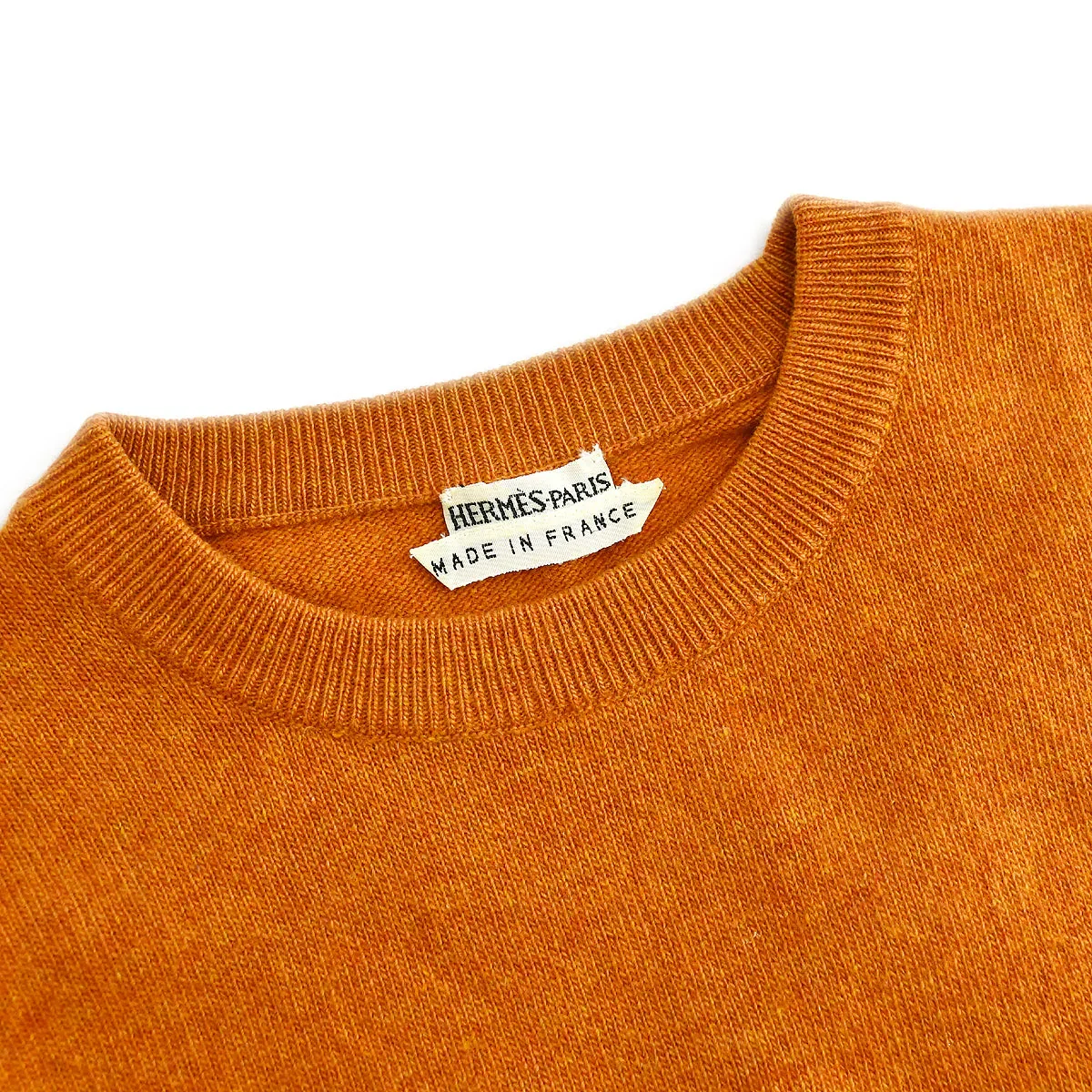 Hermes Set Cardigan Sleeveless Top Orange #Medium - Image 8
