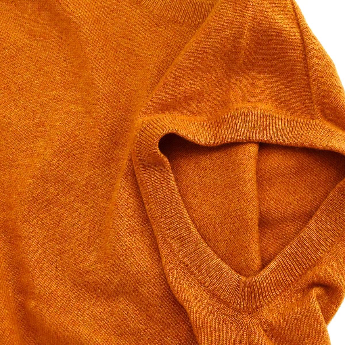 Hermes Set Cardigan Sleeveless Top Orange #Medium - Image 9