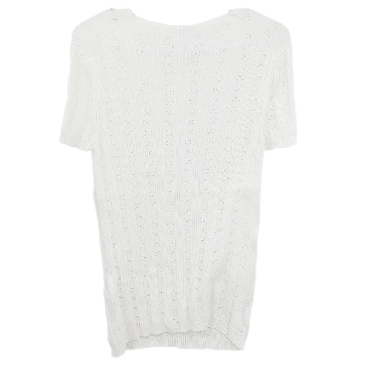 Chanel 1999 Short Sleeve Top White #42 - Image 2