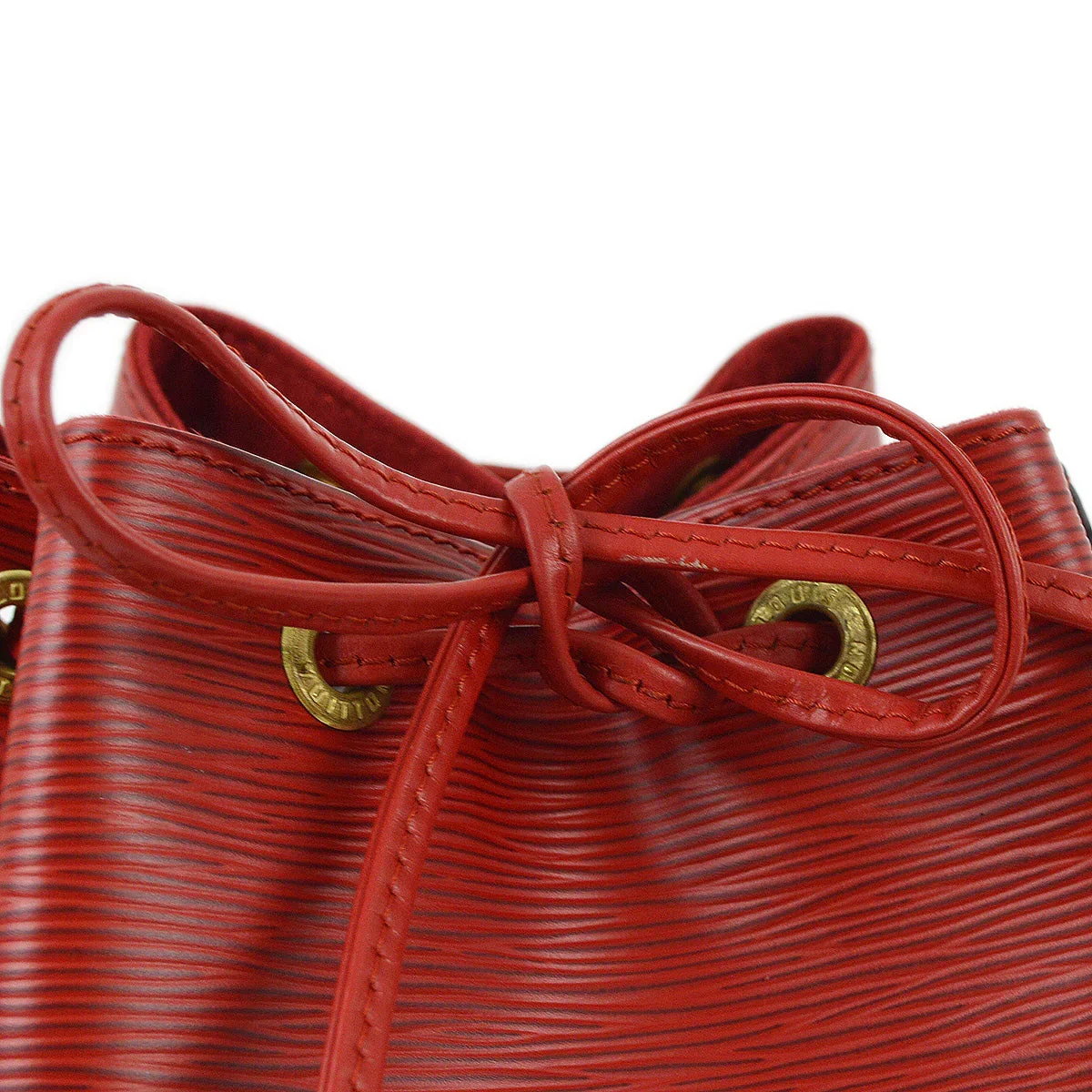 Louis Vuitton 1996 Red Epi Petite Noe Bucket Shoulder Bag M44107 - Image 6