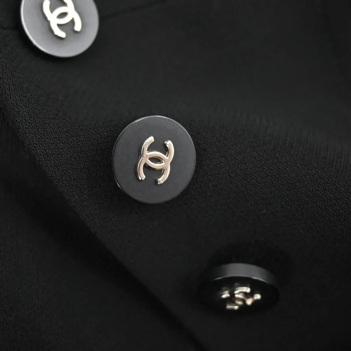 Chanel Single Breasted Jacket Black - Image 7