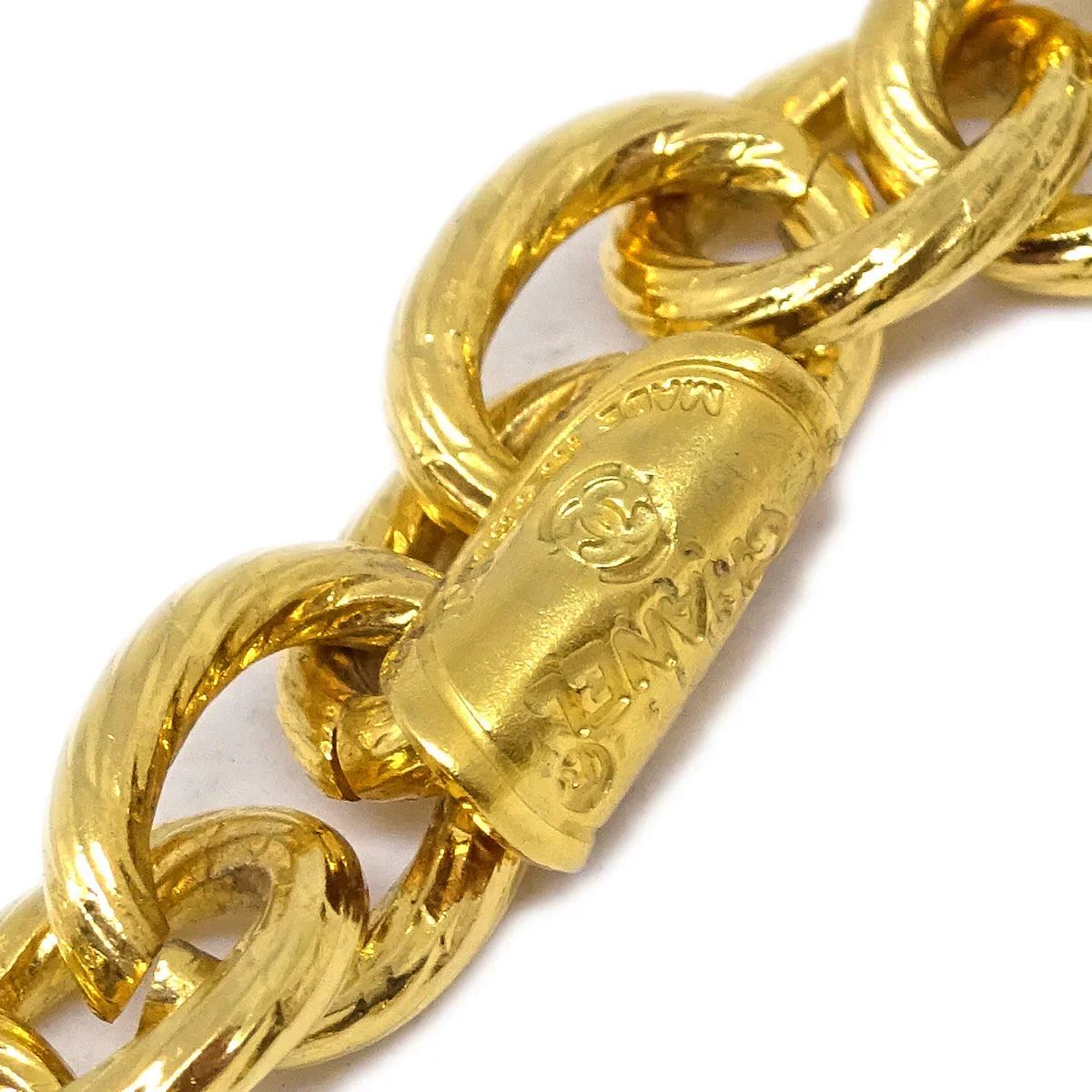 Chanel Bow Chain Necklace Gold - Image 4