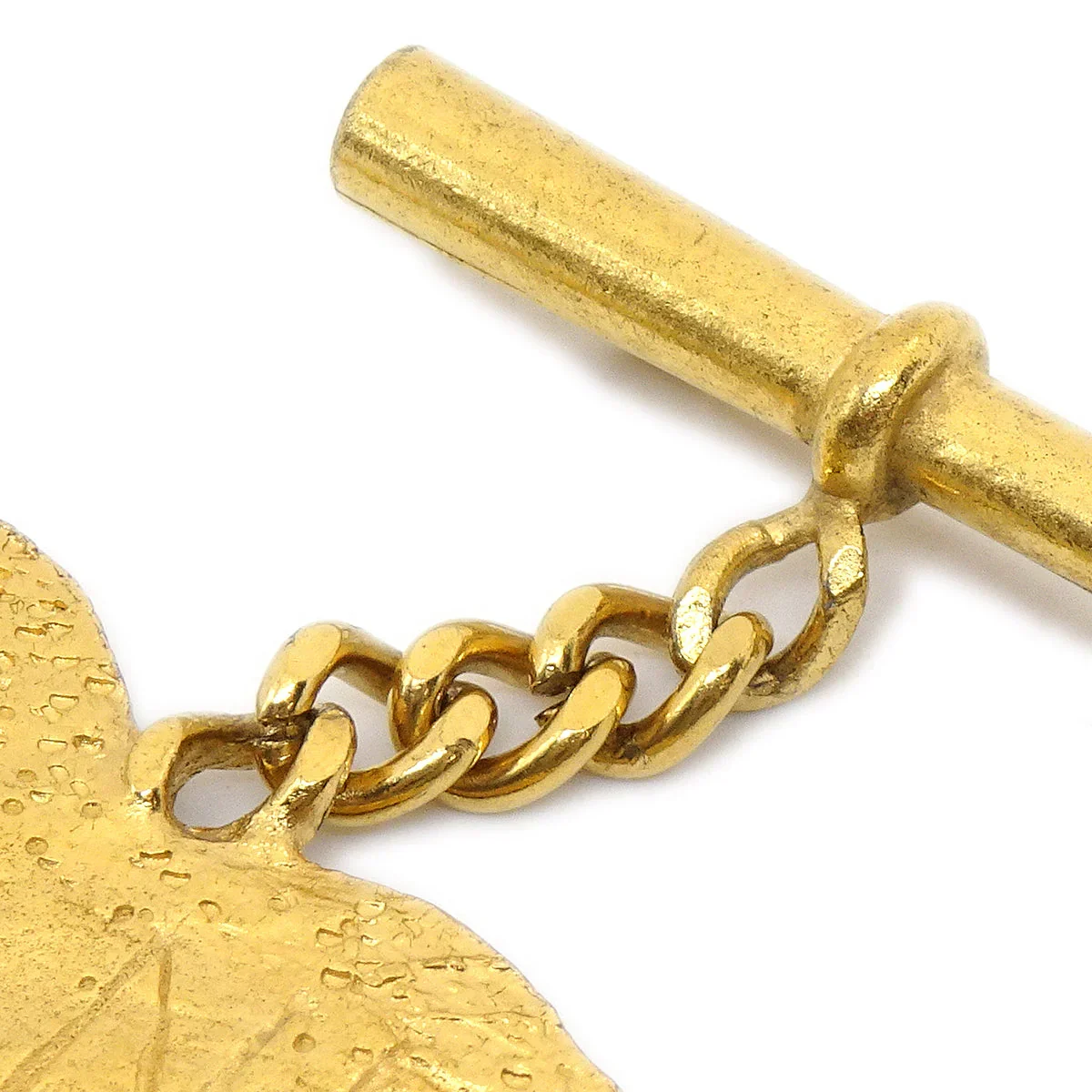 CHANEL 1993 Arrow Heart Brooch Pin Gold - Image 2