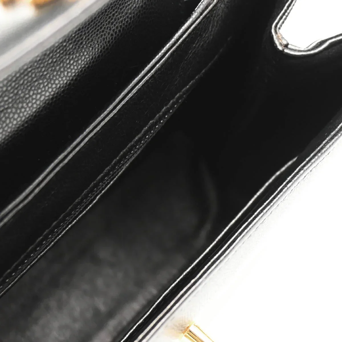 Chanel Black Caviar Handbag - Image 4
