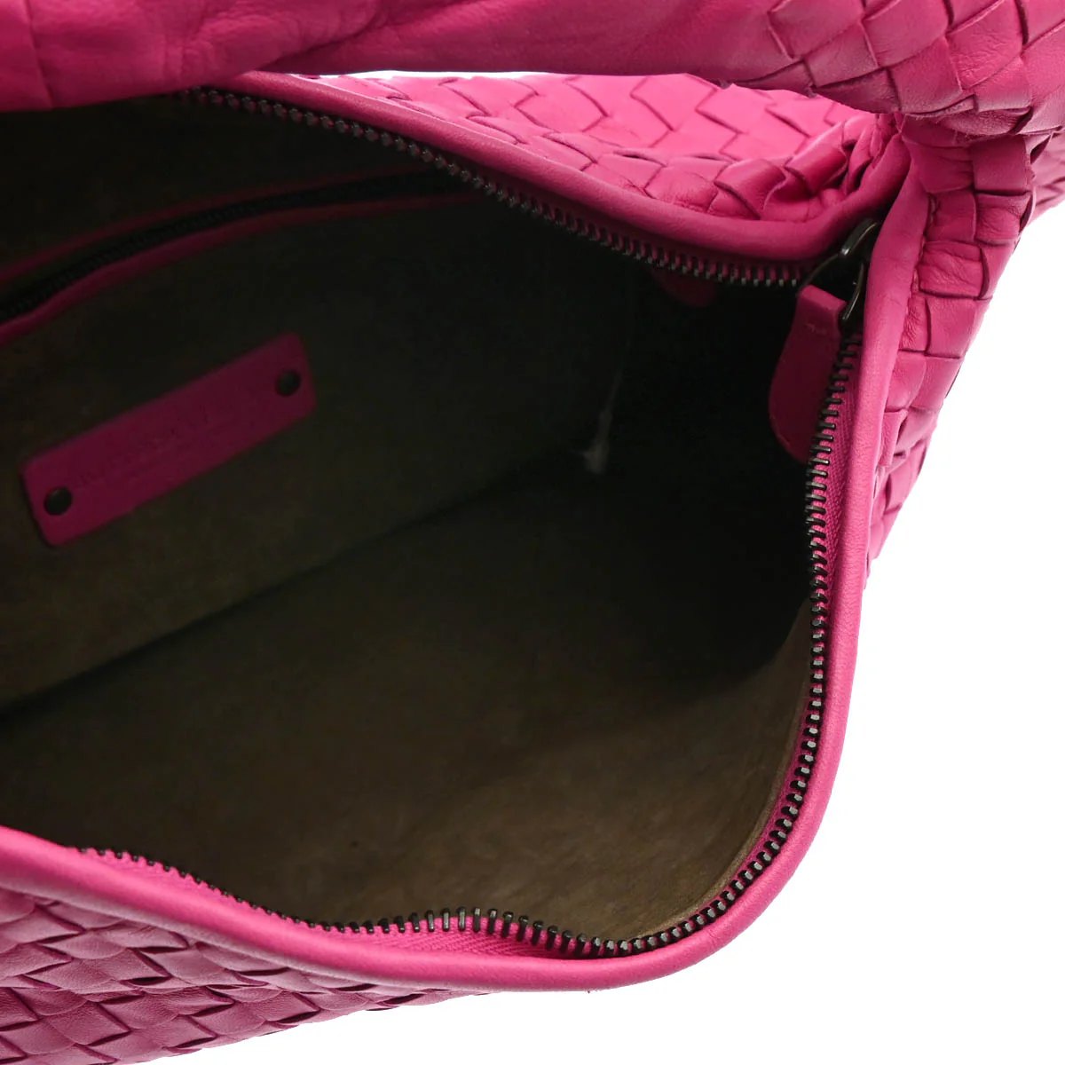 Bottega Veneta Pink Intrecciato Hobo Handbag - Image 4