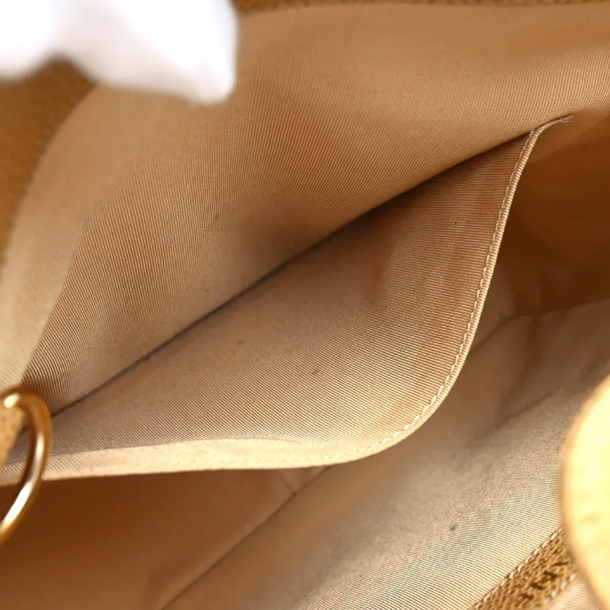 Chanel 2003-2004 Beige Caviar Petite Shopping Tote PST Chain Handbag - Image 7