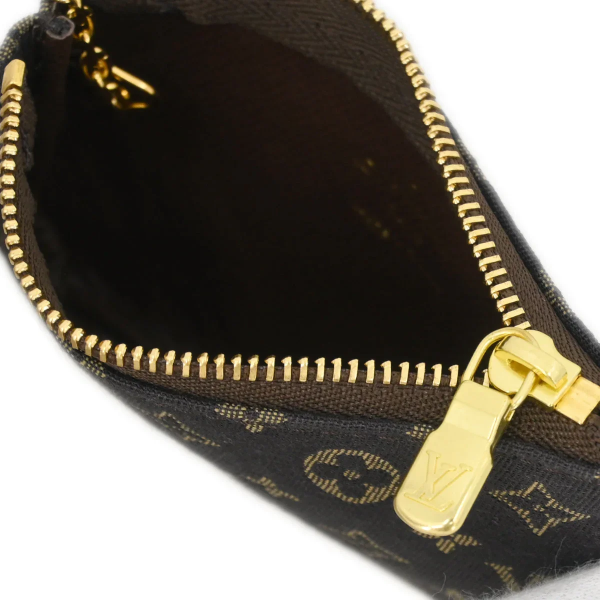 Louis Vuitton 2009 Monogram Mini Lin Pochette Cles Coin Case M95230 - Image 5