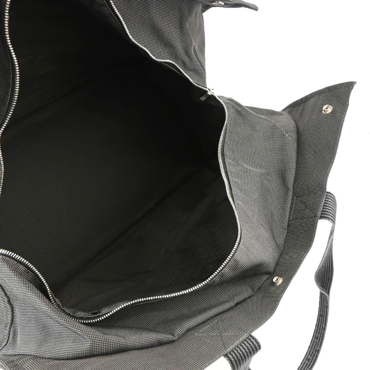 Hermes Gray Canvas Herline Tote TGM Handbag - Image 4
