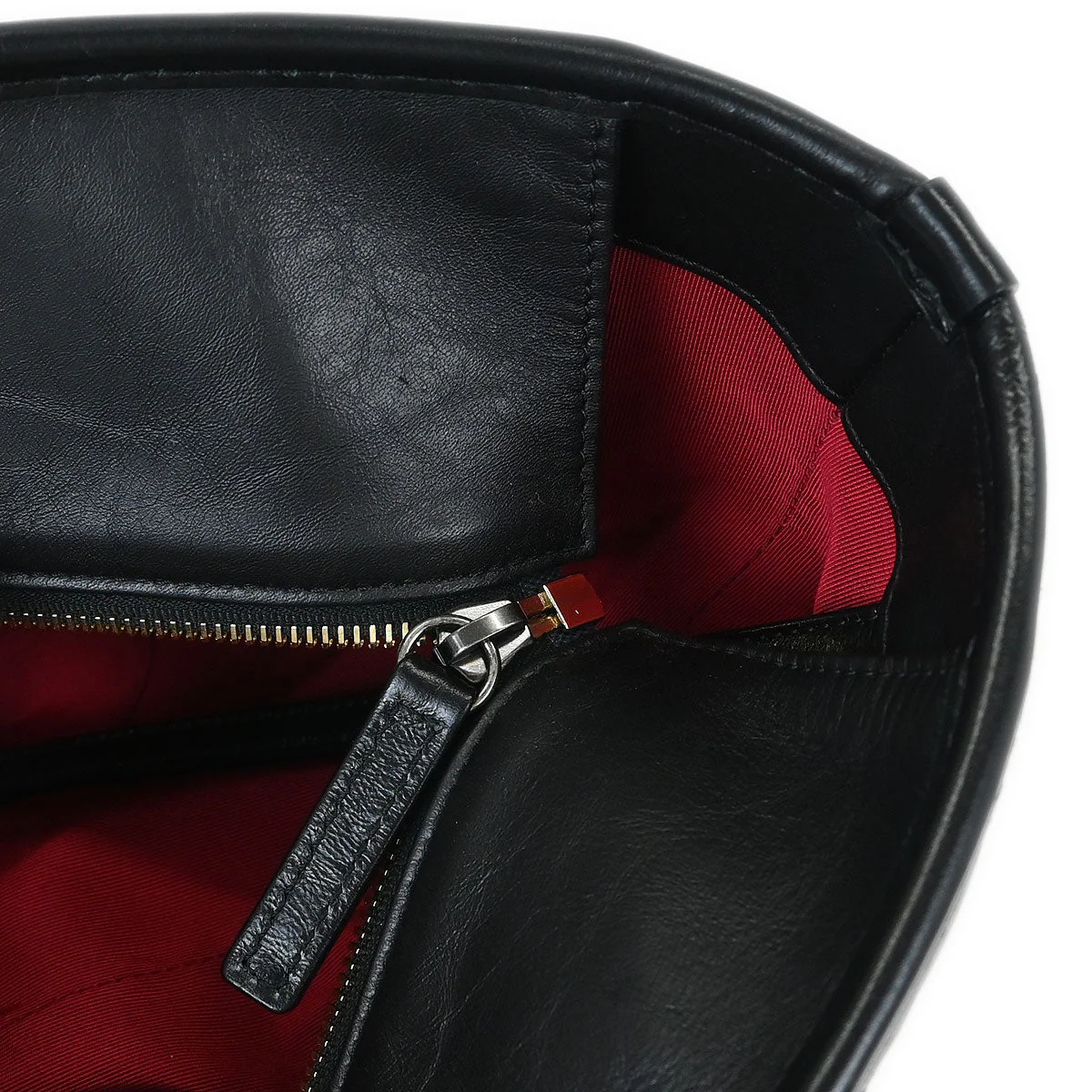 Chanel 2017-2018 Black Lambskin Calfskin Gabrielle 2way Shoulder Tote Handbag - Image 9