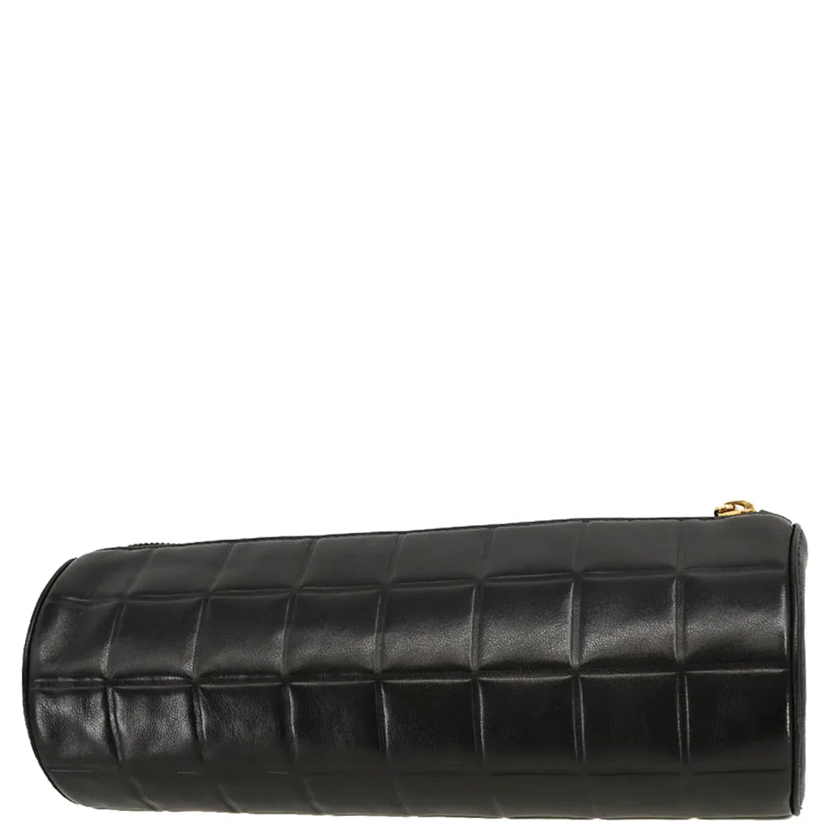 Chanel 2002-2003 Black Lambskin Choco Bar Pouch Bag - Image 2