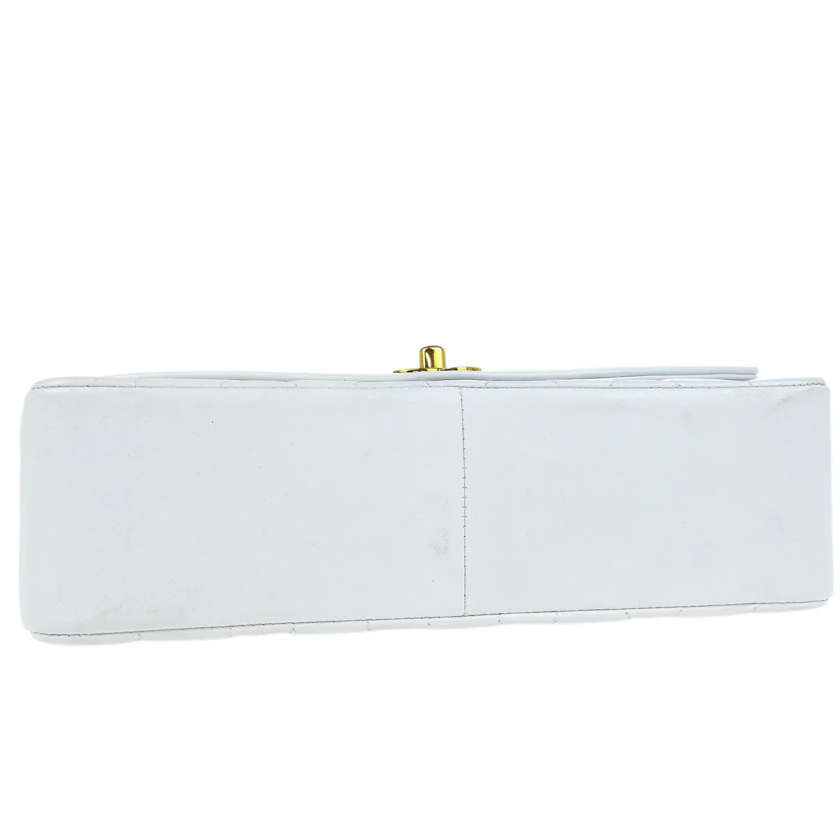 Chanel * 1994-1996 White Lambskin Medium Diana Shoulder Bag - Image 4