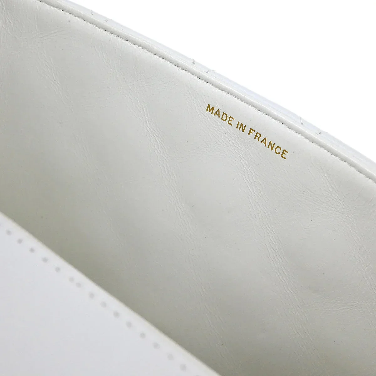 Chanel * 1994-1996 White Lambskin Medium Diana Shoulder Bag - Image 9