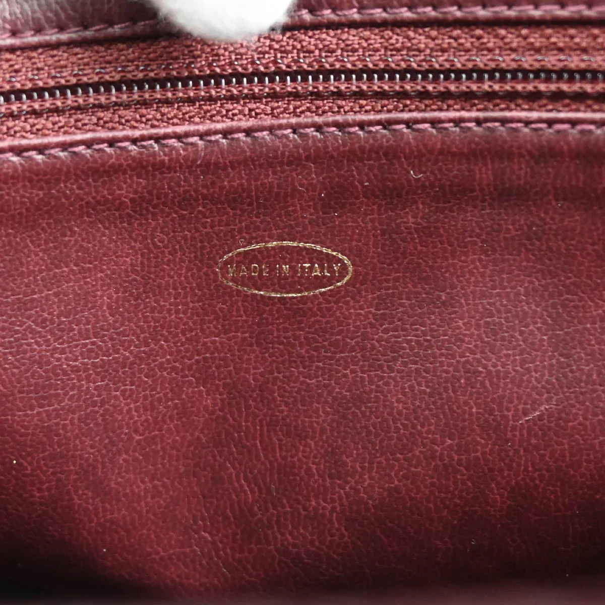 Chanel 1994-1996 Bordeaux Caviar Triple CC Shoulder Tote Bag - Image 10