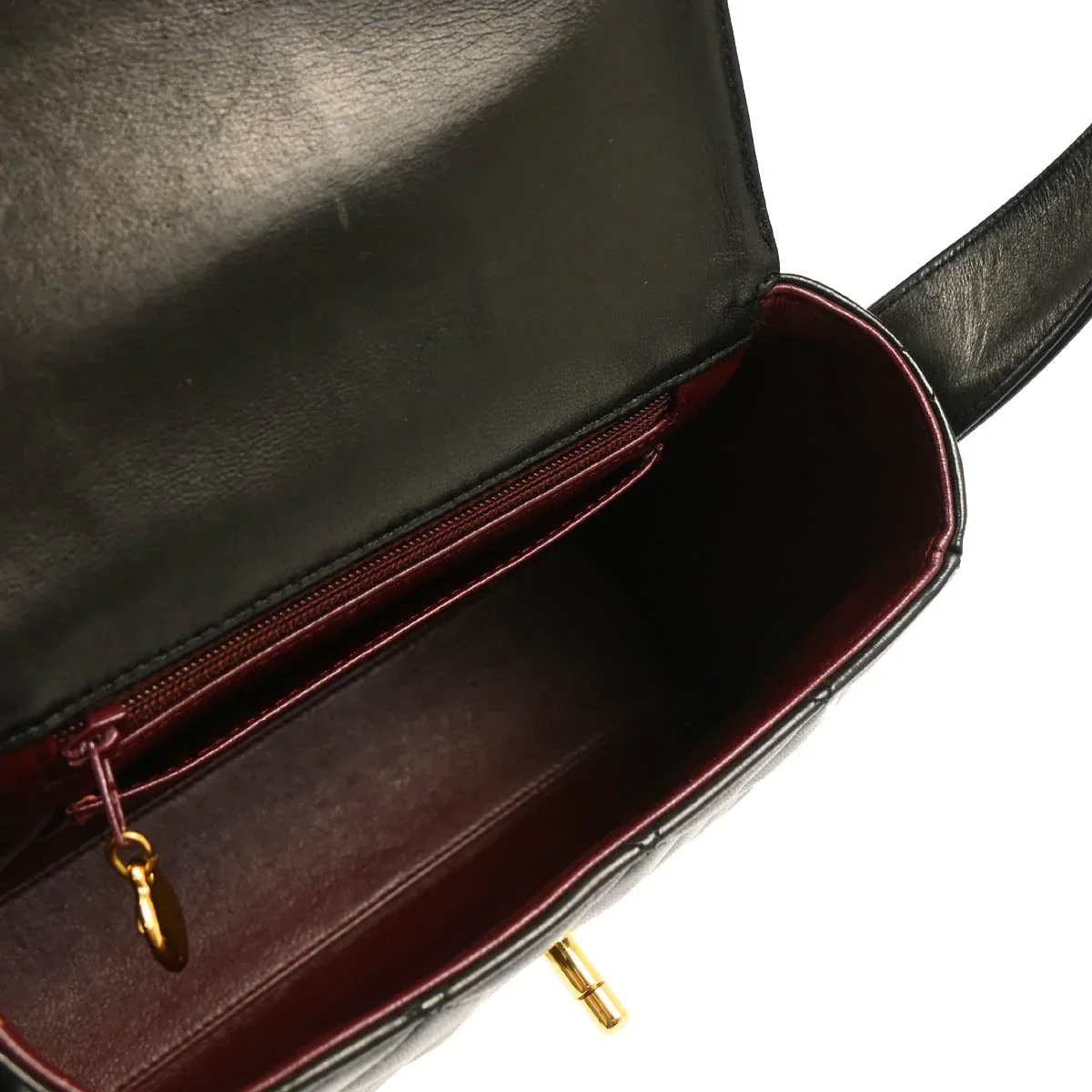Chanel Black Lambskin Handbag - Image 4