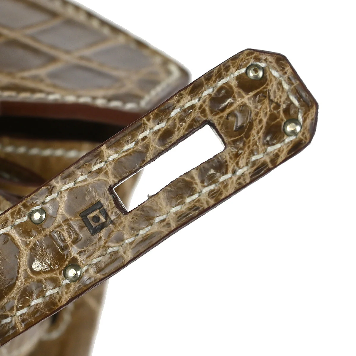 Hermes * 2011 Ficelle Niloticus Crocodile Birkin 30 Handbag - Image 10