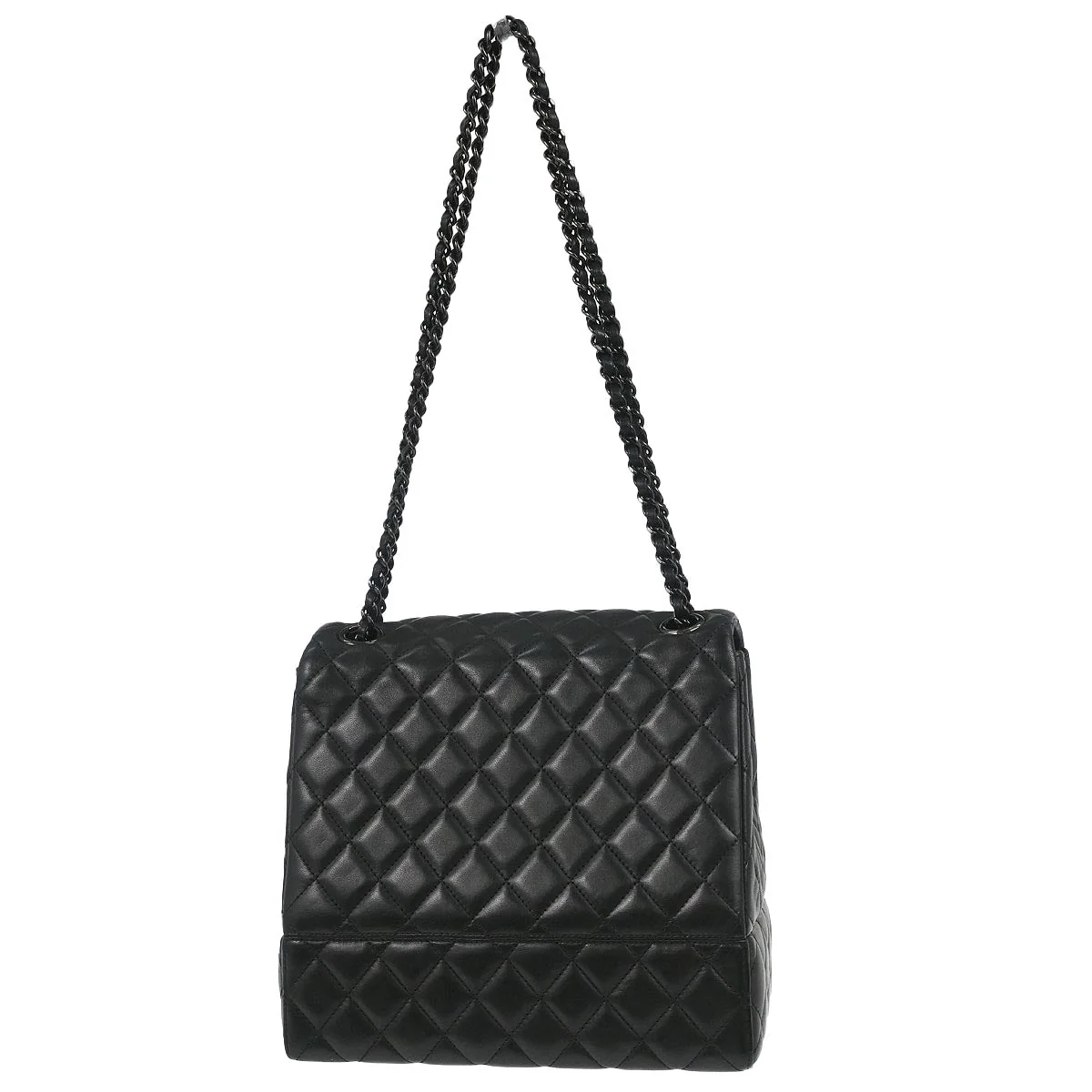 Chanel 2016-2017 Black Lambskin Cockpit Flap Shoulder Bag - Image 2