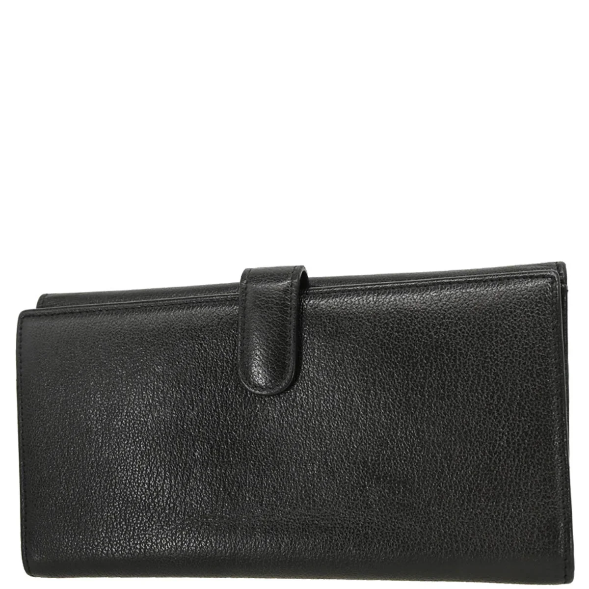 Chanel 2010-2011 Black Calfskin Camellia Long Wallet - Image 2