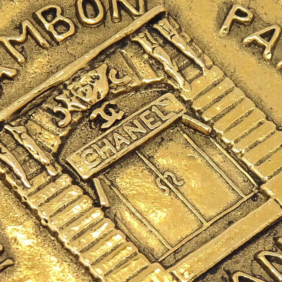 Chanel 31 Rue Cambon Brooch Pin Gold 1131 - Image 2