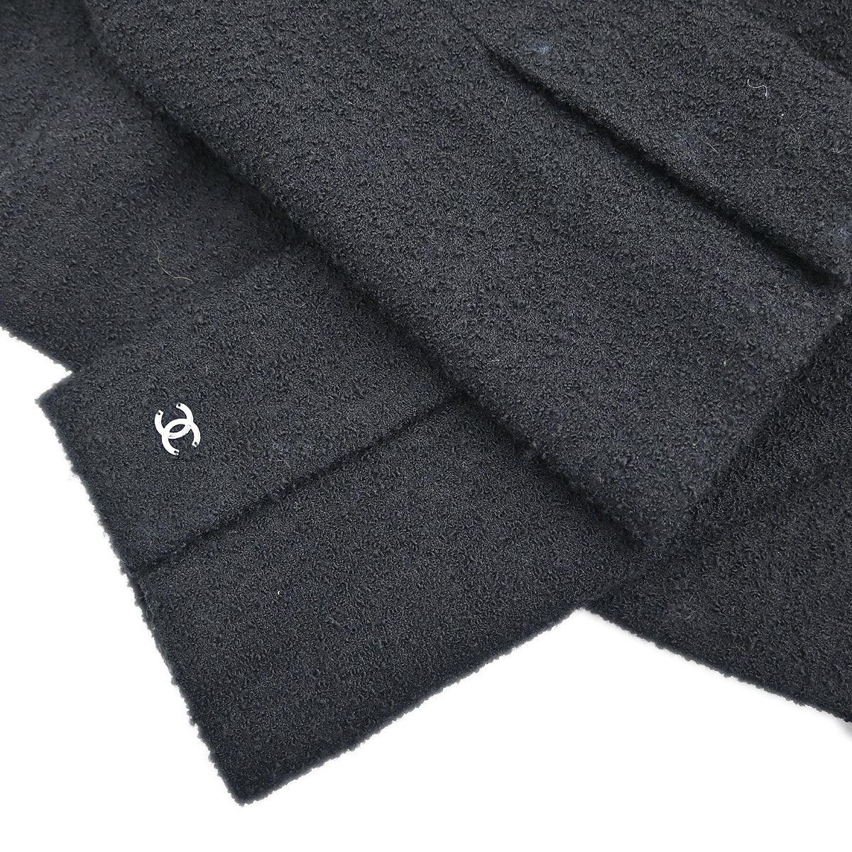 Chanel Collarless Jacket Black #40 - Image 5