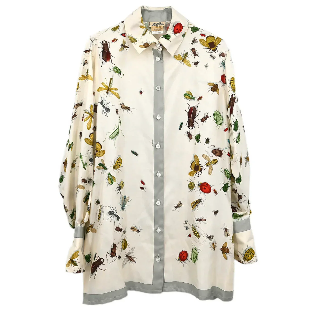 Hermes Shirt Blouse White #40