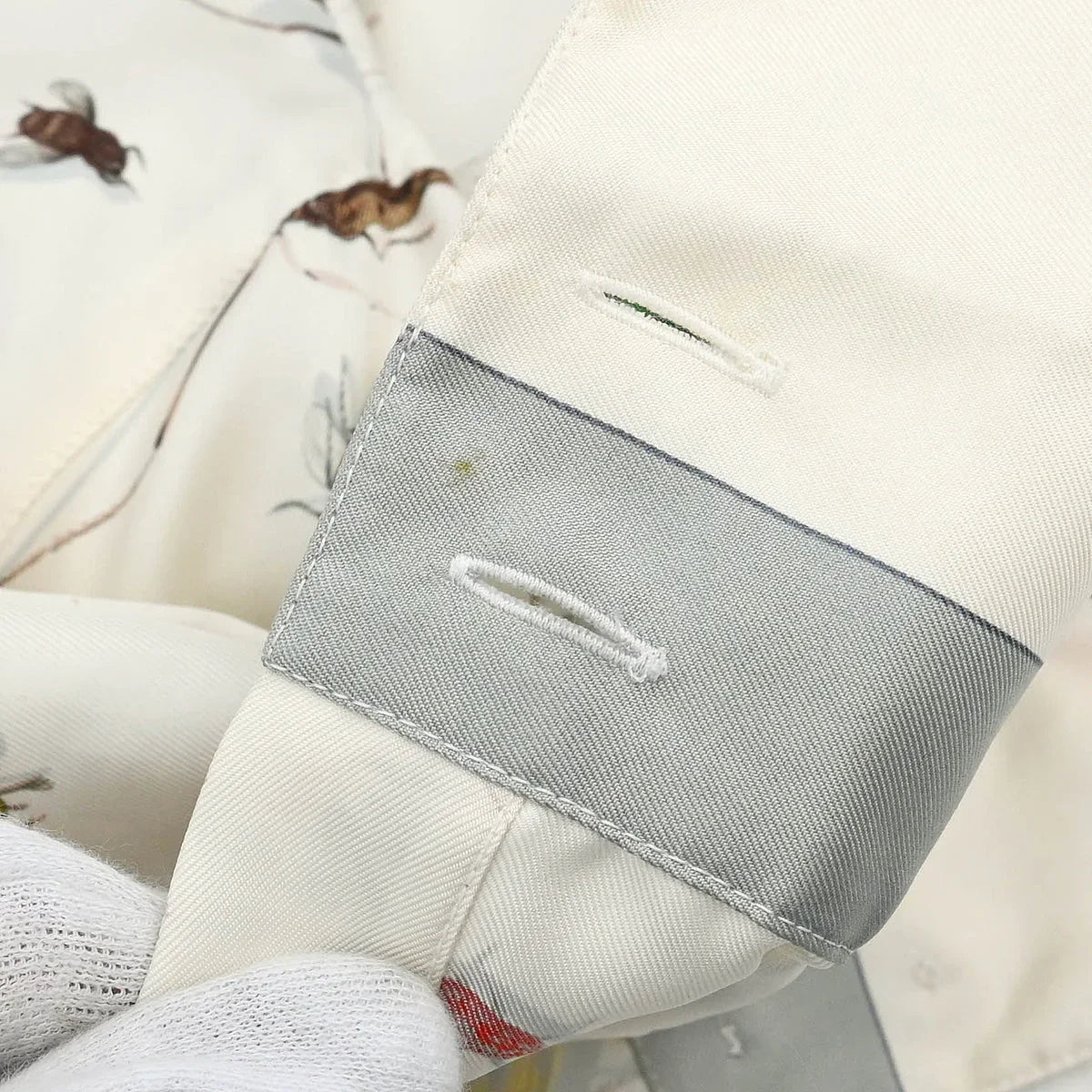 Hermes Shirt Blouse White #40 - Image 5