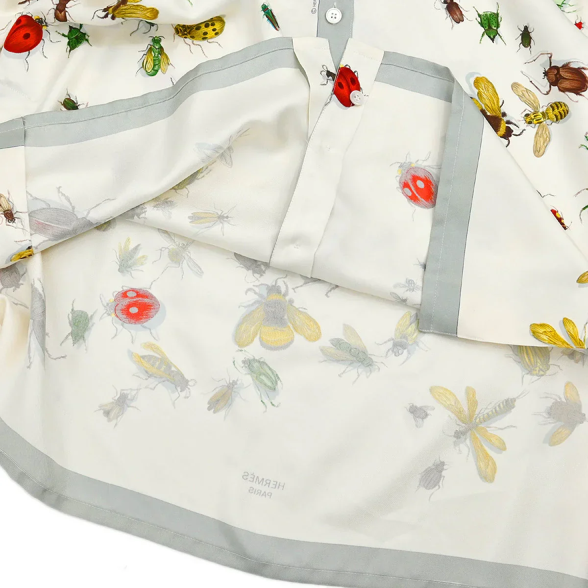 Hermes Shirt Blouse White #40 - Image 7