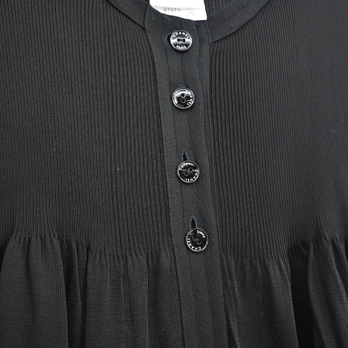 Chanel Long Cardigan Black #40 - Image 4