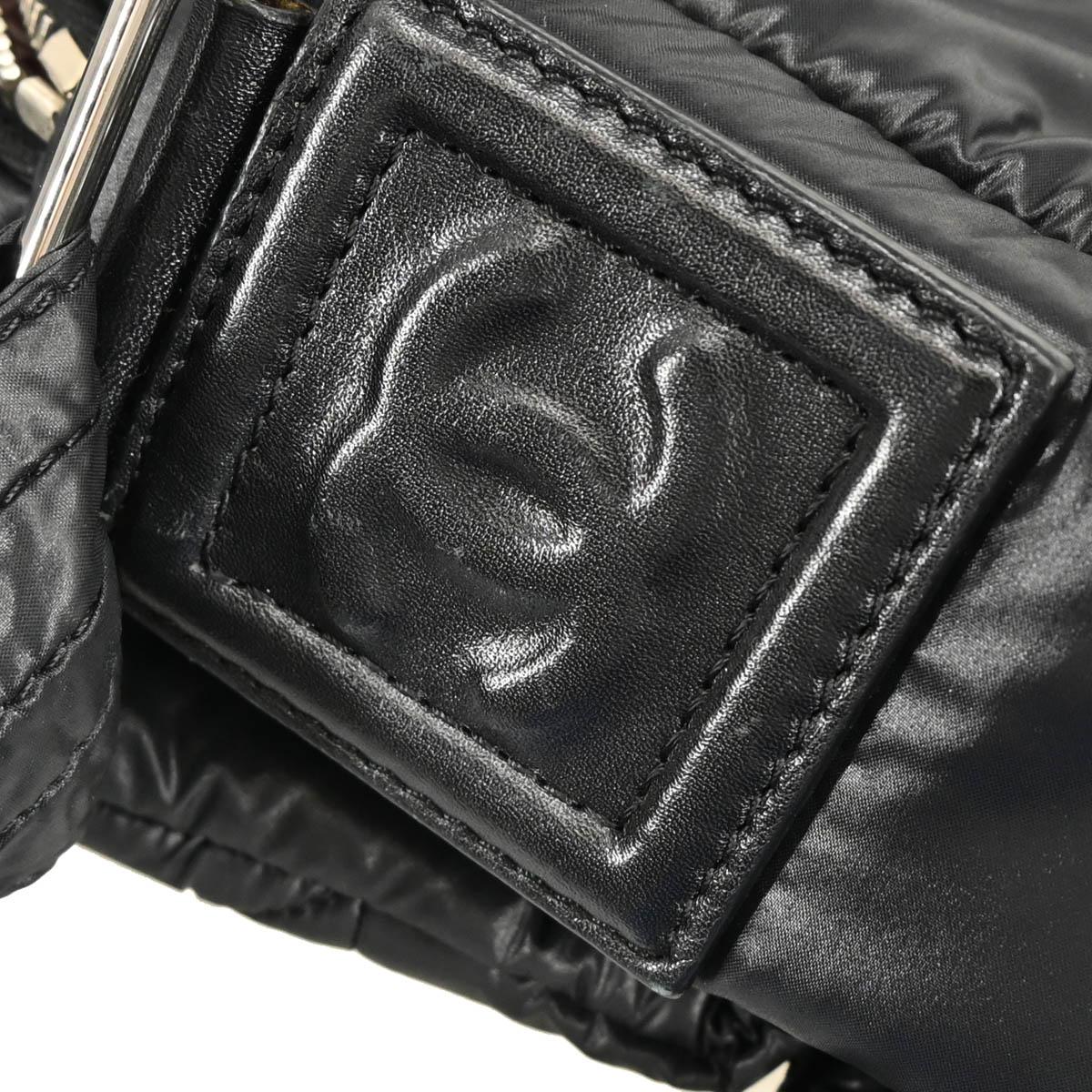Chanel 2009-2010 Black Nylon Coco Cocoon Messenger Bag - Image 5