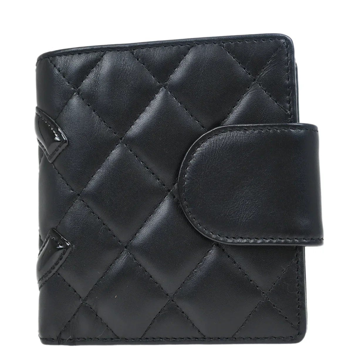 Chanel 2005-2006 Black Calfskin Cambon Ligne Wallet - Image 2