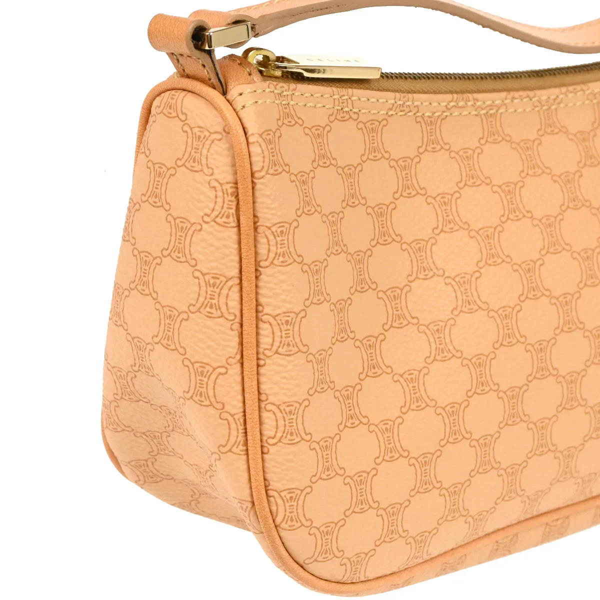 Celine Beige Macadam Handbag - Image 3