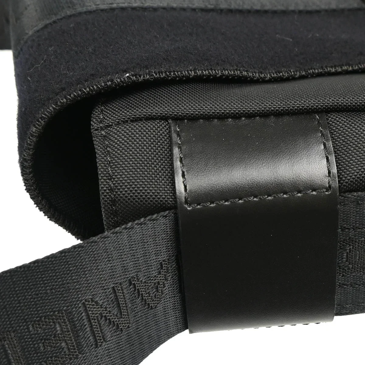 Chanel 2005-2006 Black Felt Nylon Sport Line 2way Shoulder Handbag - Image 7