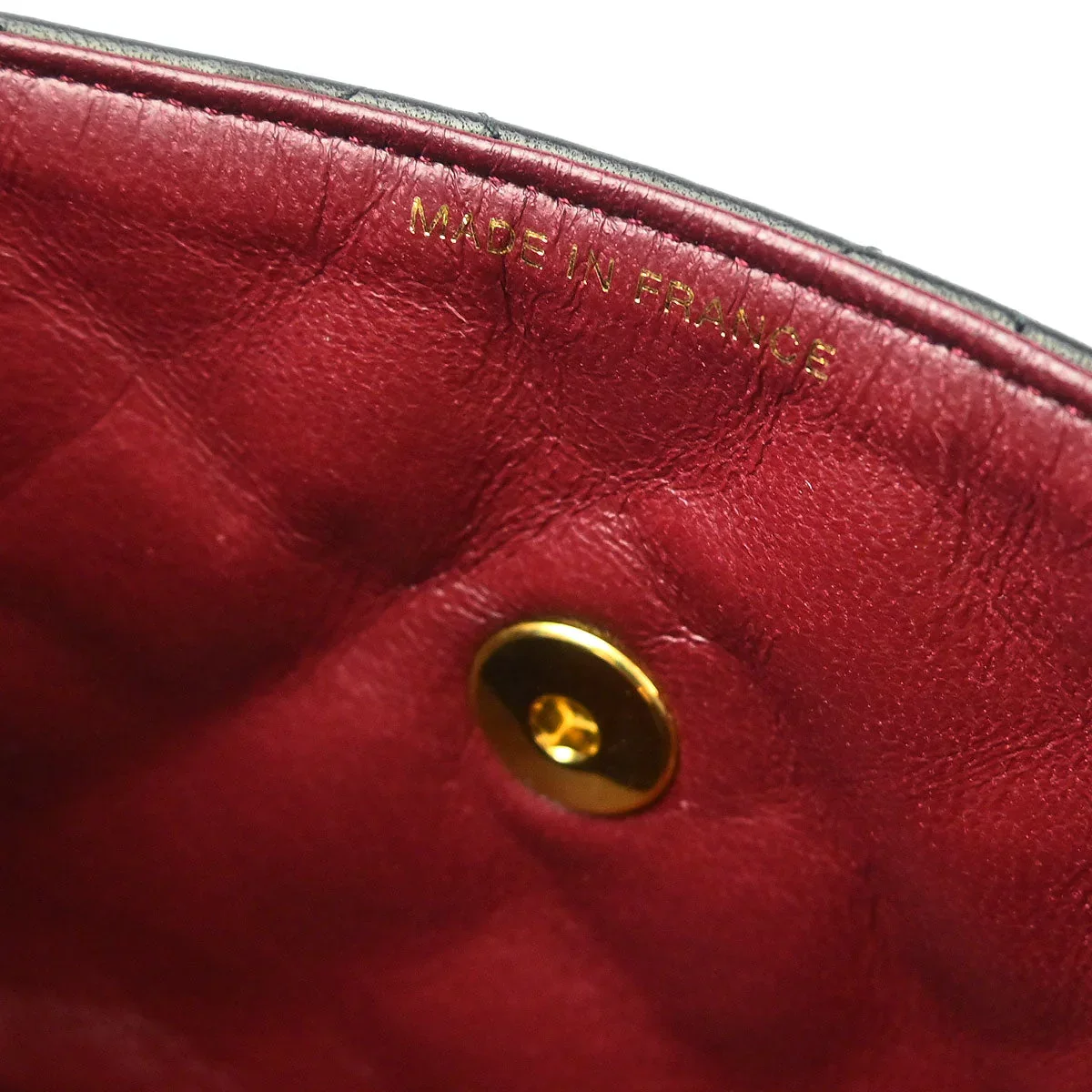 Chanel 1996-1997 Black Lambskin Top Handle Handbag - Image 8