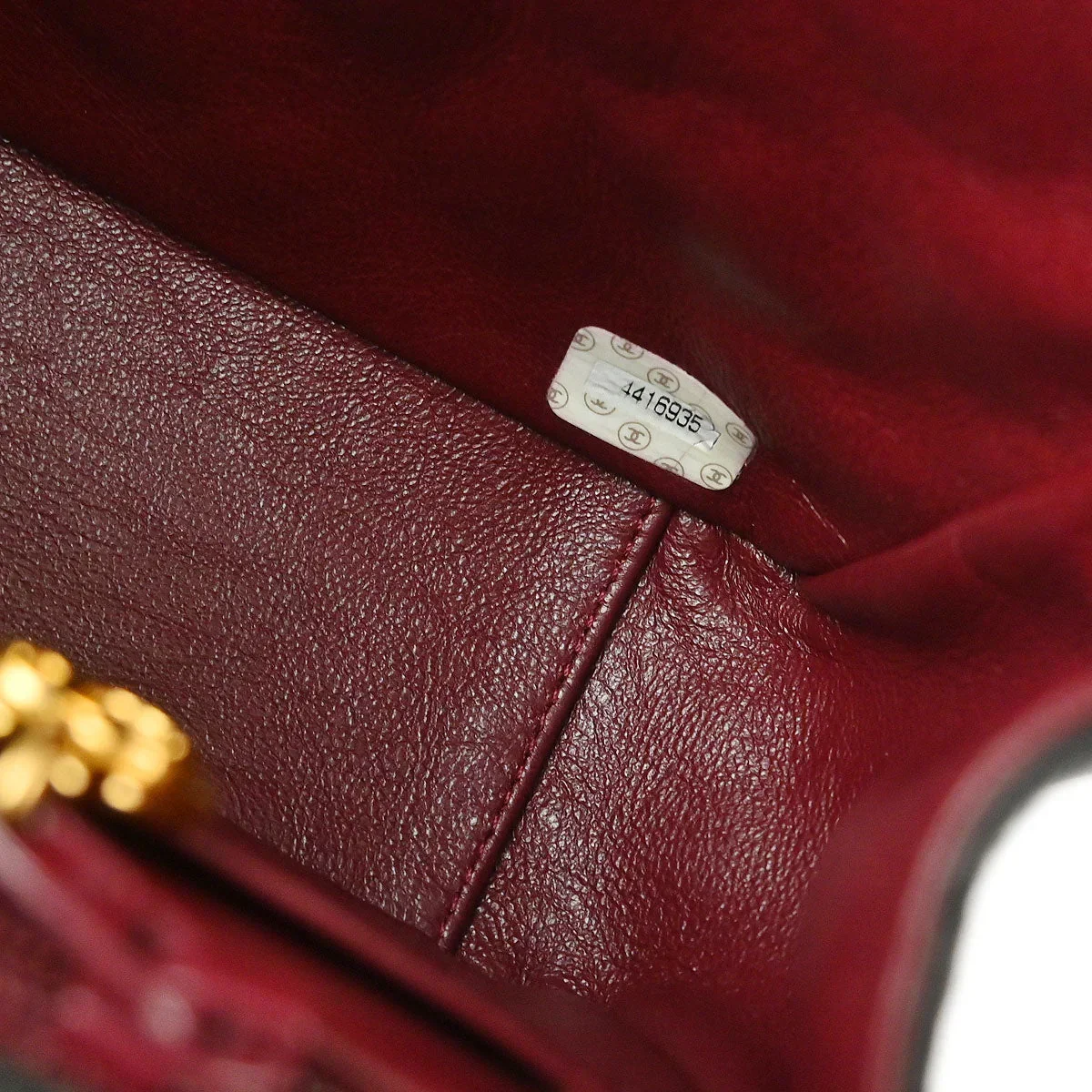 Chanel 1996-1997 Black Lambskin Top Handle Handbag - Image 9