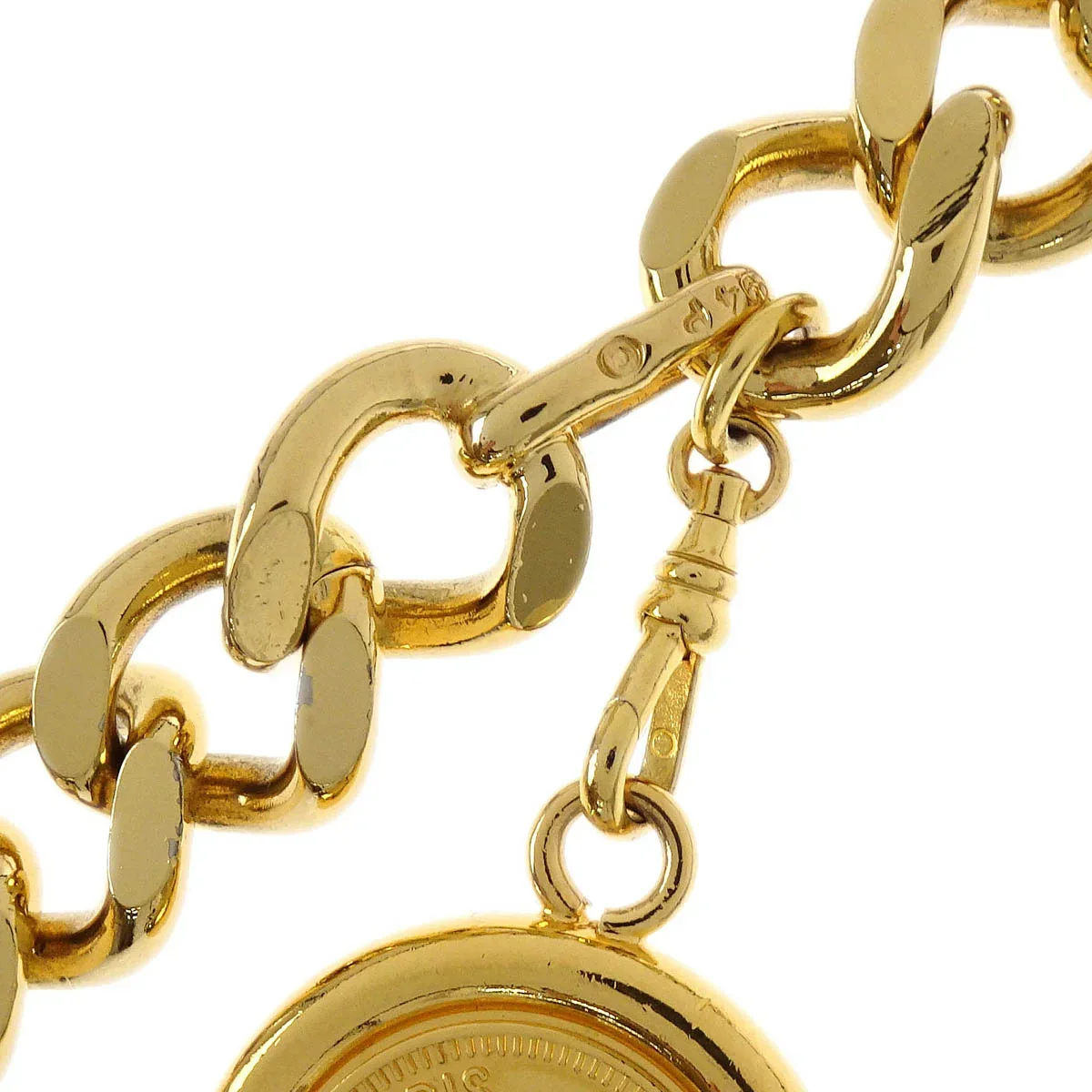 Chanel Chain Belt Medallion Gold 94P Small Good - Image 2
