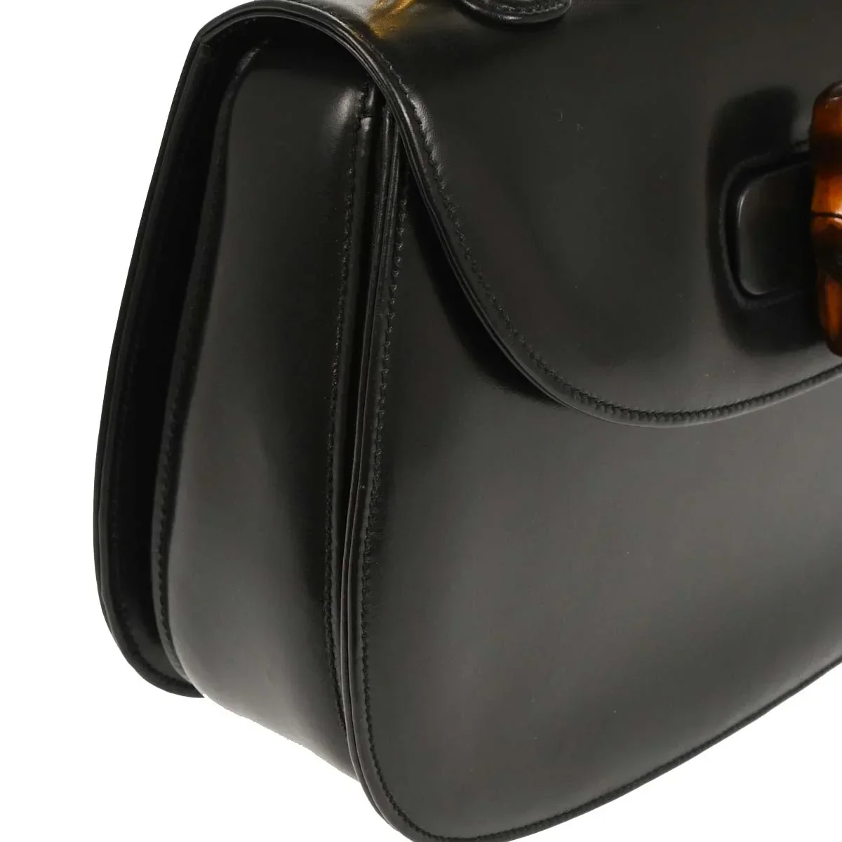 Gucci 1970-1990s Bamboo 2way Shoulder Handbag - Image 3