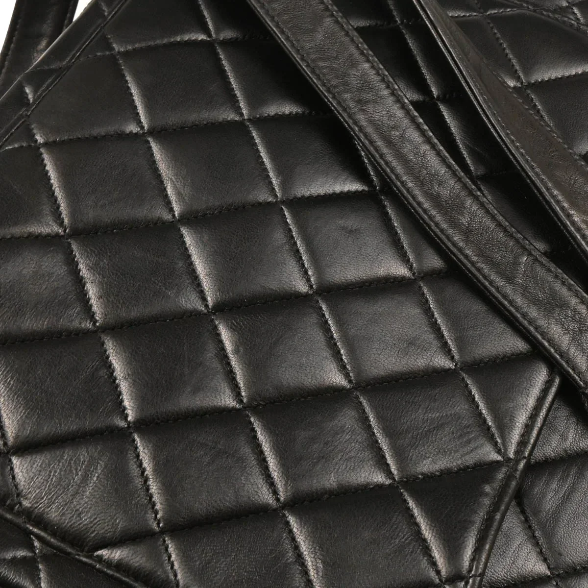 Chanel 1994-1996 Black Lambskin Backpack - Image 6