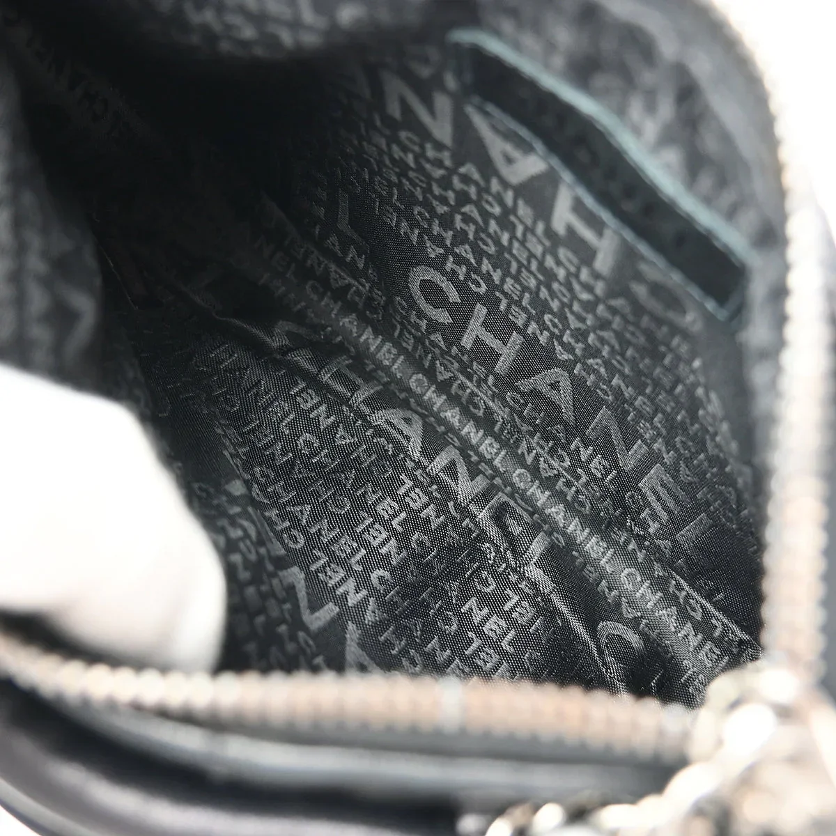 Chanel Black Lambskin Choco Bar Fringe Handbag - Image 8
