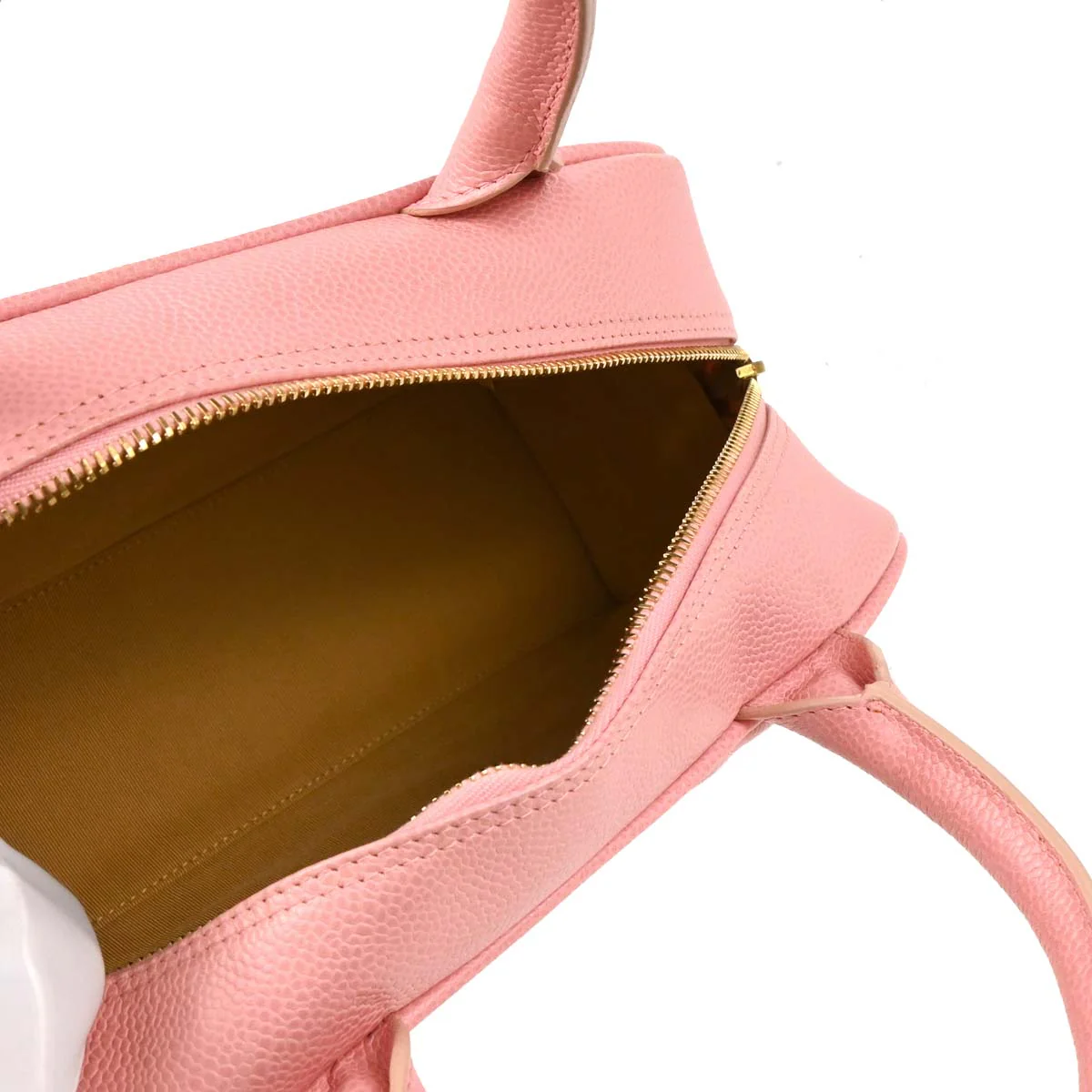 Chanel Pink Caviar Bowling Bag - Image 4