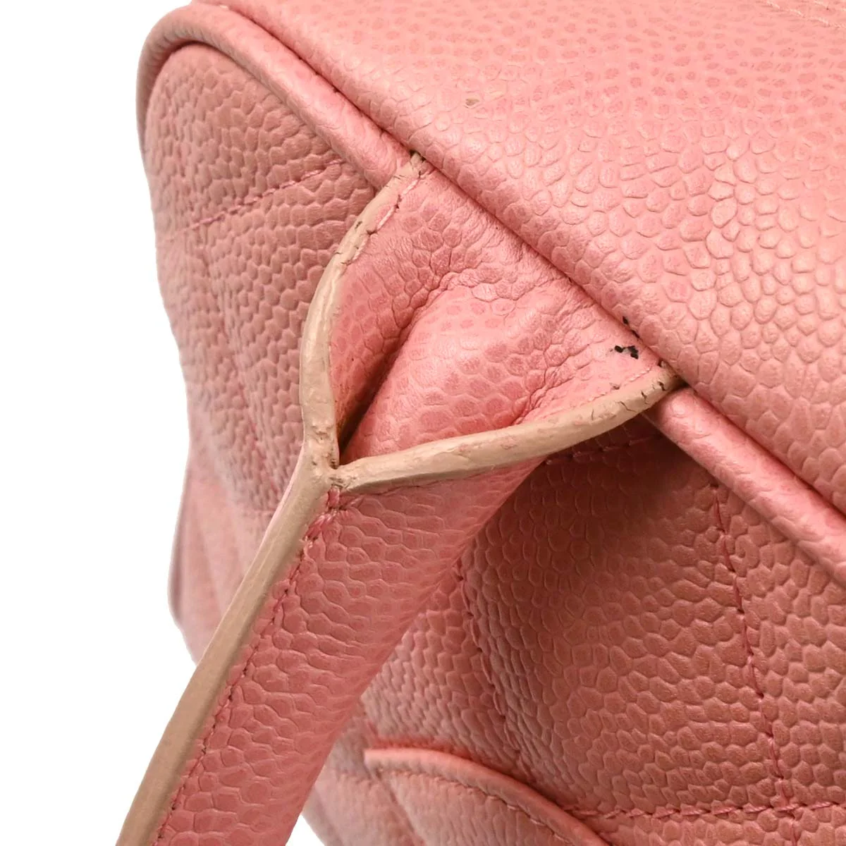 Chanel Pink Caviar Bowling Bag - Image 8