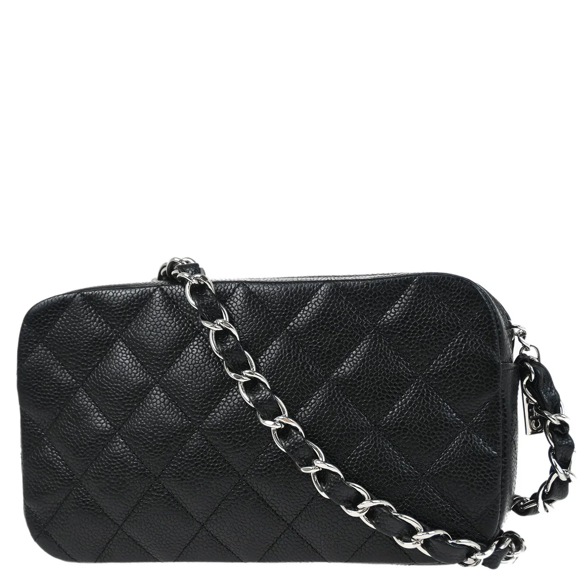 Chanel 2005-2006 Black Caviar Camera Bag - Image 2