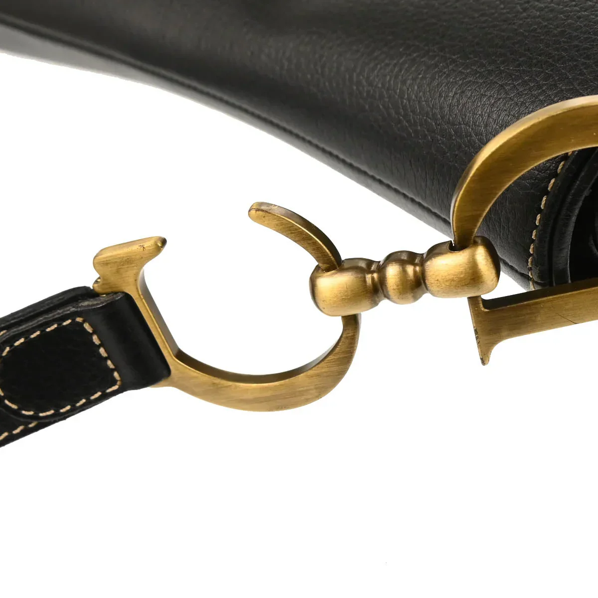 Christian Dior Black Leather Saddle Handbag - Image 6
