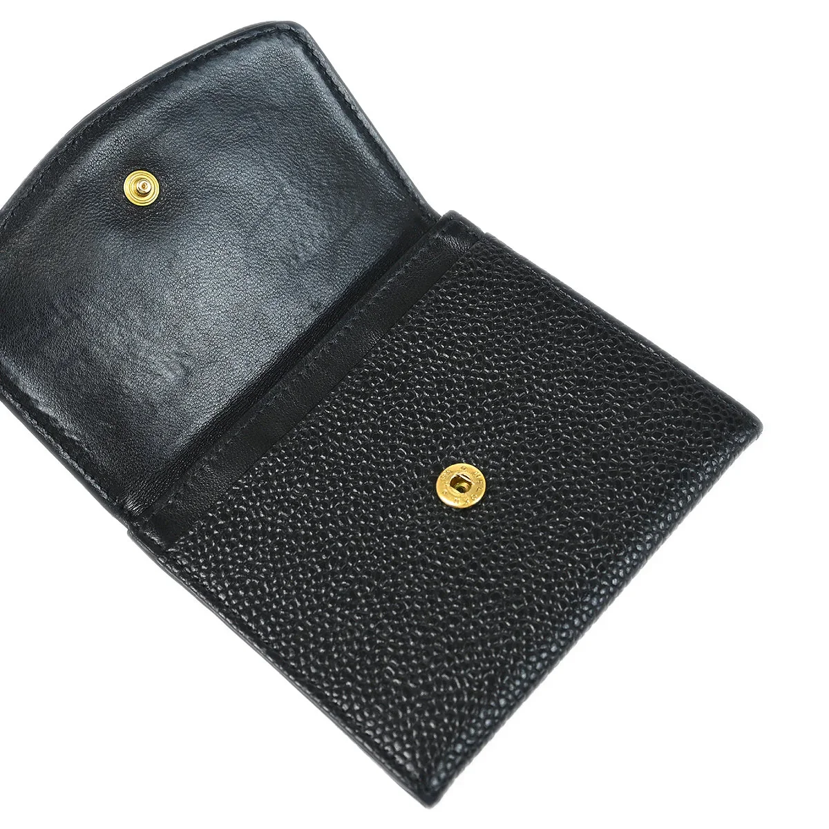 Chanel Black Caviar Coin Purse Wallet - Image 3
