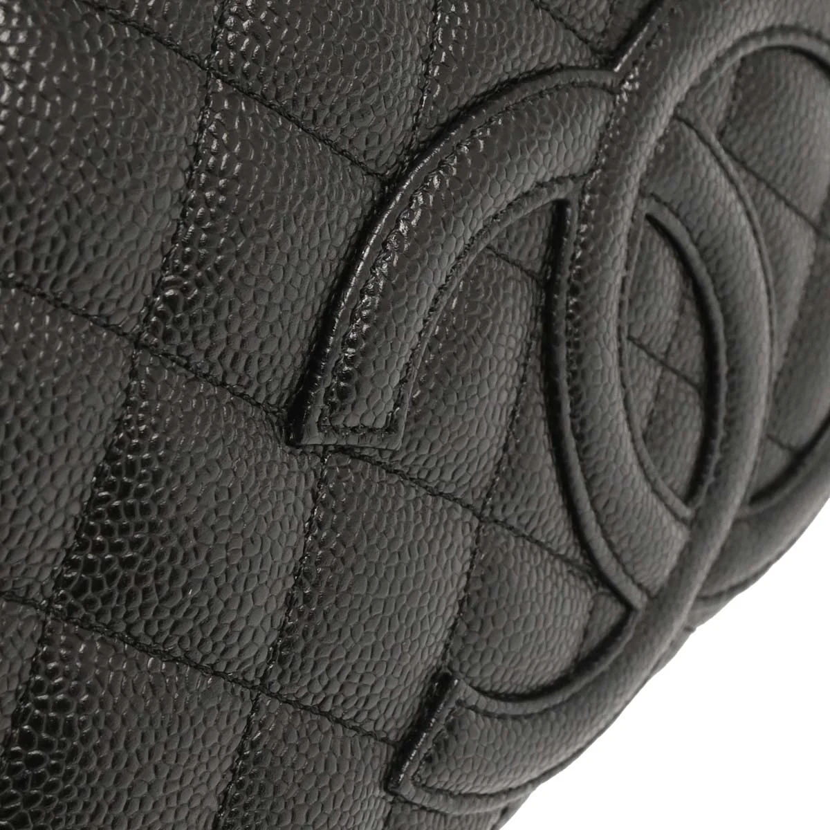 Chanel Black Caviar Bowling Bag - Image 8