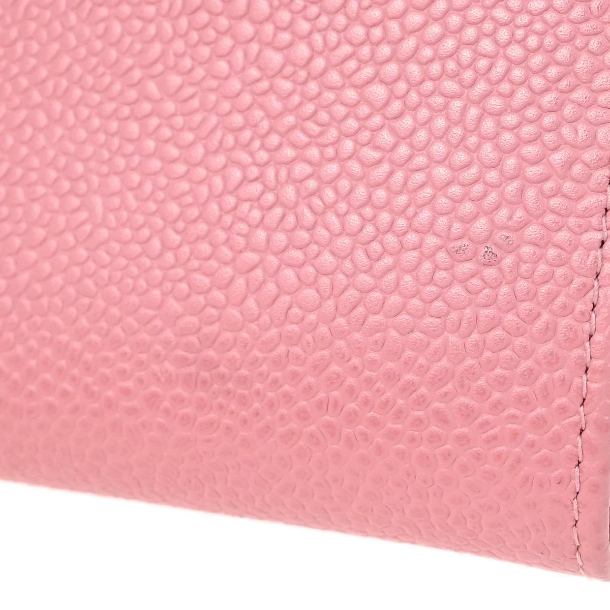 Chanel Pink Caviar Bifold Wallet Purse - Image 7