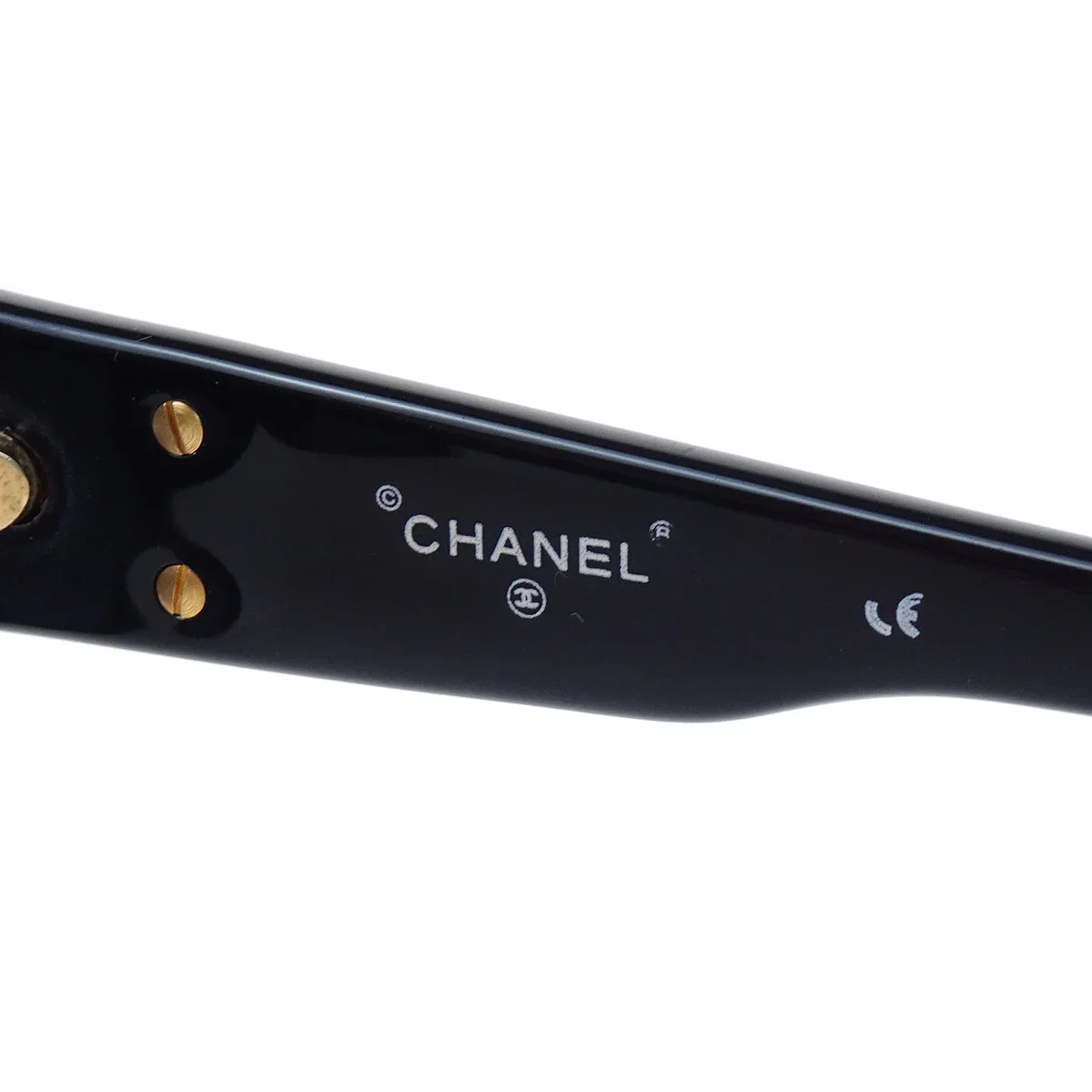Chanel Sunglasses Eyewear Black Small Good - Image 4